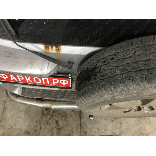 M082A GALIA Полностью оцинкованный фаркоп на Mitsubishi Pajero IV 2007-2020 (без подрезки бампера), Mitsubishi Pajero III 2000-2007 3/5 дверей V7 (невидимый вырез бампера). Тип шара: A. Нагрузки: 3500/135 кг, масса фаркопа 21,42 кг