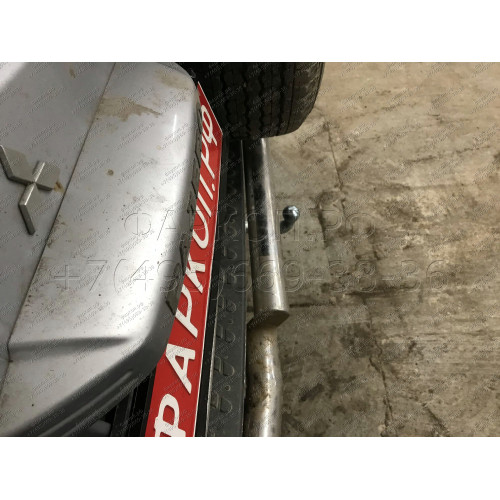 M082A GALIA Полностью оцинкованный фаркоп на Mitsubishi Pajero IV 2007-2020 (без подрезки бампера), Mitsubishi Pajero III 2000-2007 3/5 дверей V7 (невидимый вырез бампера). Тип шара: A. Нагрузки: 3500/135 кг, масса фаркопа 21,42 кг