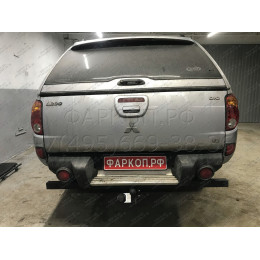 MI 18 AVTOS Фаркоп на Mitsubishi L200 2006-2015 без подрезки бампера. Тип шара: A. Нагрузки: 2500/120 кг, масса фаркопа 34 кг (без электрики в комплекте)