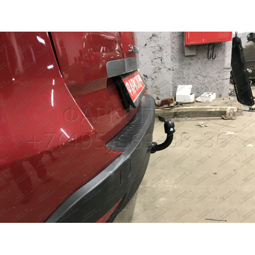 R117-A Лидер-плюс ТСУ для Renault Scenic 3 2009-2016 без выреза бампера. Нагрузки: 1200/50 кг, масса фаркопа 14,46 кг (без электрики в комплекте)