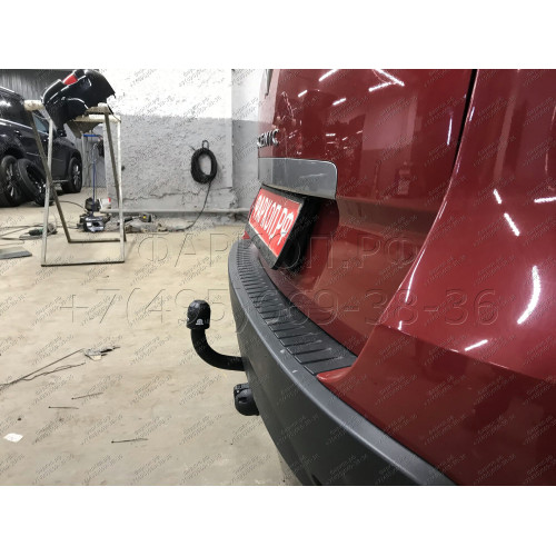 R117-A Лидер-плюс ТСУ для Renault Scenic 3 2009-2016 без выреза бампера. Нагрузки: 1200/50 кг, масса фаркопа 14,46 кг (без электрики в комплекте)