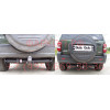 J007A GALIA Полностью оцинкованный фаркоп на Jeep Cherokee KJ 2001-2008. Особенности: круглые фары, запаска на задней двери. Тип шара: A. Установка без снятия и выреза бампера. Нагрузки: 3500/100 кг, масса фаркопа 22,01 кг