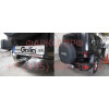 J008C GALIA Полностью оцинкованный фаркоп на Jeep Wrangler JK 2007-2018, JL 2018-. Подрозетник убирается за бампер. Тип шара: C (горизонтальный съемный). Установка без снятия и выреза бампера. Нагрузки: 3500/170 кг, масса фаркопа 9,87 кг