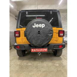 J008C GALIA Полностью оцинкованный фаркоп на Jeep Wrangler JK 2007-2018, JL 2018-. Подрозетник убирается за бампер. Тип шара: C (горизонтальный съемный). Установк