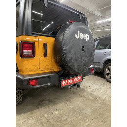 J008C GALIA Полностью оцинкованный фаркоп на Jeep Wrangler JK 2007-2018, JL 2018-. Подрозетник убирается за бампер. Тип шара: C (горизонтальный съемный). Установк