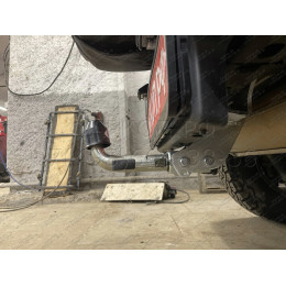 J008C GALIA Полностью оцинкованный фаркоп на Jeep Wrangler JK 2007-2018, JL 2018-. Подрозетник убирается за бампер. Тип шара: C (горизонтальный съемный). Установк