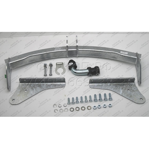 J009A GALIA Полностью оцинкованный фаркоп на Jeep Cherokee 2007-2013, Dodge Nitro 2007-2012. Тип шара: A. Установка без снятия и выреза бампера. Нагрузки: 3500/150 кг, масса фаркопа 19,22 кг