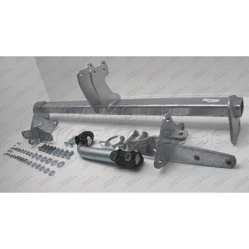 J011A GALIA Полностью оцинкованный фаркоп на Jeep Renegade 2014-, FIAT 500X 2014-, Jeep Compass 2017-. Тип шара: A. Требуется вырез в бампере. Нагрузки: 1750/100 кг, масса фаркопа 16,52 кг