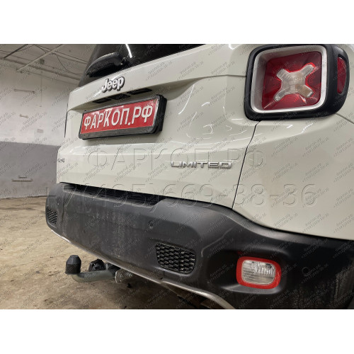 J011A GALIA Полностью оцинкованный фаркоп на Jeep Renegade 2014-, FIAT 500X 2014-, Jeep Compass 2017-. Тип шара: A. Требуется вырез в бампере. Нагрузки: 1750/100 кг, масса фаркопа 16,52 кг