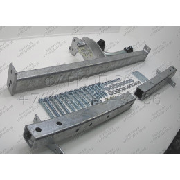 K017A GALIA Полностью оцинкованный фаркоп на Kia Carens 2001-2006. Тип шара: A. Невидимый вырез бампера. Нагрузки: 1250/75 кг, масса фаркопа 18,01 кг