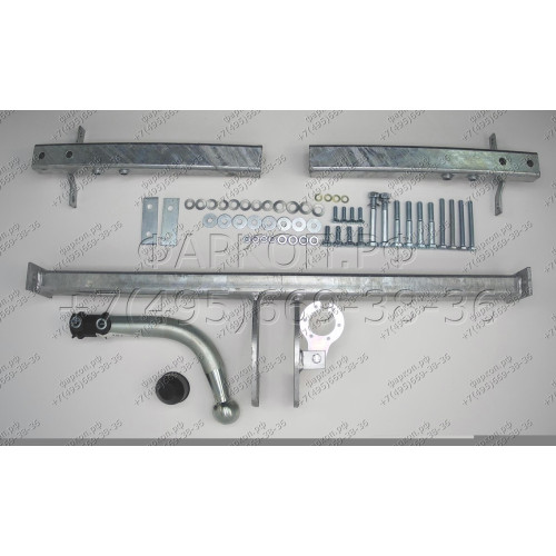 K017A GALIA Полностью оцинкованный фаркоп на Kia Carens 2001-2006. Тип шара: A. Невидимый вырез бампера. Нагрузки: 1250/75 кг, масса фаркопа 18,01 кг