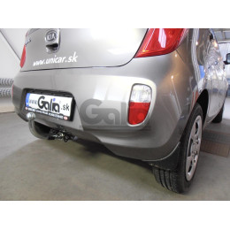 K036A GALIA Полностью оцинкованный фаркоп на Kia Picanto 2011-2017. Тип шара: A. Установка без снятия и выреза бампера. Нагрузки: 900/28 кг, масса фаркопа 10,72 кг
