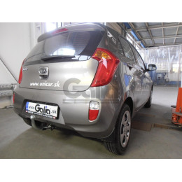 K036A GALIA Полностью оцинкованный фаркоп на Kia Picanto 2011-2017. Тип шара: A. Установка без снятия и выреза бампера. Нагрузки: 900/28 кг, масса фаркопа 10,72 кг