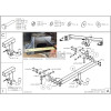 K050A GALIA Полностью оцинкованный фаркоп на Kia Sorento MQ4 2020-, Hyundai Santa Fe 2020-2023. Тип шара: A. Невидимый вырез бампера. Нагрузки: 2600/120 кг, масса фаркопа 17,25 кг