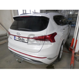 K050A GALIA Полностью оцинкованный фаркоп на Kia Sorento MQ4 2020-, Hyundai Santa Fe 2020-2023. Тип шара: A. Невидимый вырез бампера. Нагрузки: 2600/120 кг, масса фаркопа 17,25