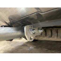 K050A GALIA Полностью оцинкованный фаркоп на Kia Sorento MQ4 2020-, Hyundai Santa Fe 2020-2023. Тип шара: A. Невидимый вырез бампера. Нагрузки: 2600/120 кг, масса фаркопа 17,25