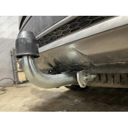 K050A GALIA Полностью оцинкованный фаркоп на Kia Sorento MQ4 2020-, Hyundai Santa Fe 2020-2023. Тип шара: A. Невидимый вырез бампера. Нагрузки: 2600/120 кг, масса фаркопа 17,25