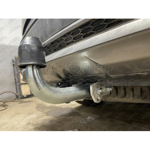 K050A GALIA Полностью оцинкованный фаркоп на Kia Sorento MQ4 2020-, Hyundai Santa Fe 2020-2023. Тип шара: A. Невидимый вырез бампера. Нагрузки: 2600/120 кг, масса фаркопа 17,25 кг