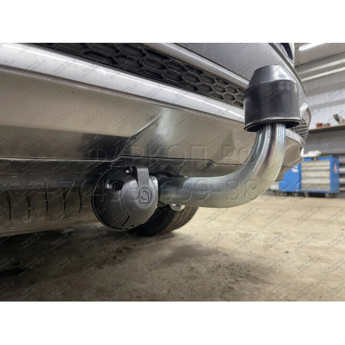 K050A GALIA Полностью оцинкованный фаркоп на Kia Sorento MQ4 2020-, Hyundai Santa Fe 2020-2023. Тип шара: A. Невидимый вырез бампера. Нагрузки: 2600/120 кг, масса фаркопа 17,25 кг