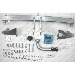 K050A GALIA Полностью оцинкованный фаркоп на Kia Sorento MQ4 2020-, Hyundai Santa Fe 2020-2023. Тип шара: A. Невидимый вырез бампера. Нагрузки: 2600/120 кг, масса фаркопа 17,25