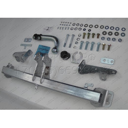 K050A GALIA Полностью оцинкованный фаркоп на Kia Sorento MQ4 2020-, Hyundai Santa Fe 2020-2023. Тип шара: A. Невидимый вырез бампера. Нагрузки: 2600/120 кг, масса фаркопа 17,25