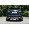 LRX-15-991124.00 PT GROUP Фаркоп с нержавеющей накладкой на Lexus RX, кроме Long, в т.ч. F Sport 2015-2019 без подрезки бампера. Тип шара: E (легкосъемный шар под квадрат). Нагрузки: 2500/120 кг, масса фаркопа 24,4 кг (без электрики в комплекте)