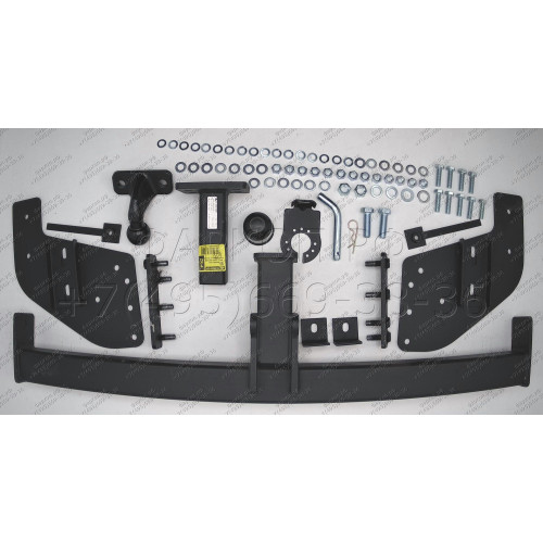 M-333 STEINHOF Фаркоп на Mitsubishi L200 2015-2023, FIAT Fullback 2015-2019 без подрезки бампера. Тип шара: FE (шаровый узел под американский квадрат с фланцевым шаром). Нагрузки: 3100/150 кг, масса фаркопа 31,7 кг (без электрики в комплекте)