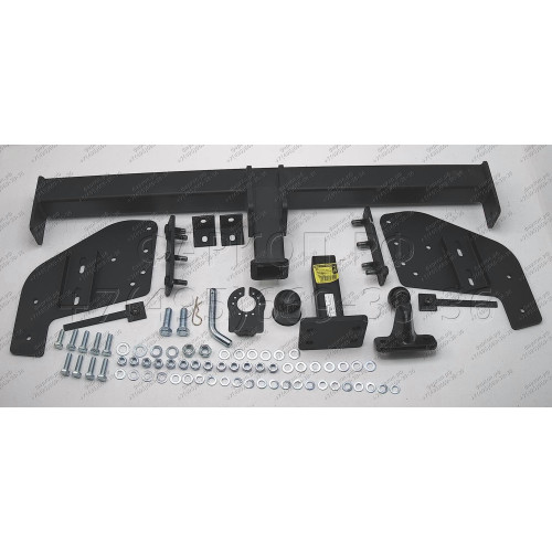 M-333 STEINHOF Фаркоп на Mitsubishi L200 2015-2023, FIAT Fullback 2015-2019 без подрезки бампера. Тип шара: FE (шаровый узел под американский квадрат с фланцевым шаром). Нагрузки: 3100/150 кг, масса фаркопа 31,7 кг (без электрики в комплекте)