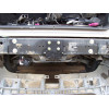 M029A GALIA Полностью оцинкованный фаркоп на Mercedes M-Class w163 1998-2005 (запасное колесо под бампером). Подрозетник убирается за бампер. Тип шара: F. Без выреза бампера. Нагрузки: 3500/140 кг, масса фаркопа 13 кг