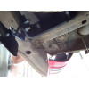 M029A GALIA Полностью оцинкованный фаркоп на Mercedes M-Class w163 1998-2005 (запасное колесо под бампером). Подрозетник убирается за бампер. Тип шара: F. Без выреза бампера. Нагрузки: 3500/140 кг, масса фаркопа 13 кг
