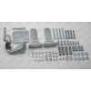 M029A GALIA Полностью оцинкованный фаркоп на Mercedes M-Class w163 1998-2005 (запасное колесо под бампером). Подрозетник убирается за бампер. Тип шара: F. Без выреза бампера. Нагрузки: 3500/140 кг, масса фаркопа 13 кг