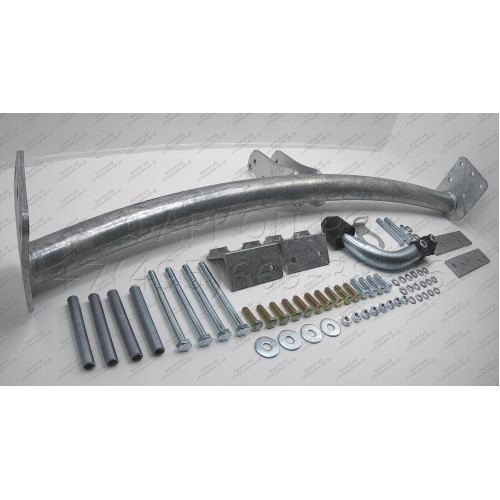 M080A GALIA Полностью оцинкованный фаркоп на Mazda MPV 1999-2006. Особенности: 7-местный - не подходит на модель Karakuri. Тип шара: A. Установка без снятия и выреза бампера. Нагрузки: 2350/85 кг, масса фаркопа 16,25 кг