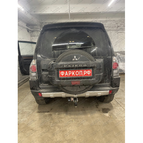 M082A GALIA Полностью оцинкованный фаркоп на Mitsubishi Pajero IV 2007-2020 (без подрезки бампера), Mitsubishi Pajero III 2000-2007 3/5 дверей V7 (невидимый вырез бампера). Тип шара: A. Нагрузки: 3500/135 кг, масса фаркопа 21,42 кг