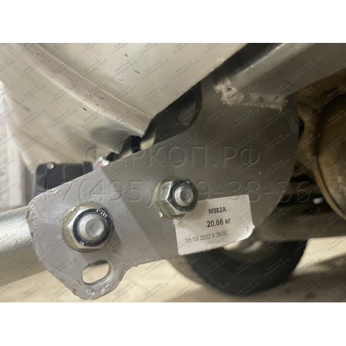 M082A GALIA Полностью оцинкованный фаркоп на Mitsubishi Pajero IV 2007-2020 (без подрезки бампера), Mitsubishi Pajero III 2000-2007 3/5 дверей V7 (невидимый вырез бампера). Тип шара: A. Нагрузки: 3500/135 кг, масса фаркопа 21,42 кг