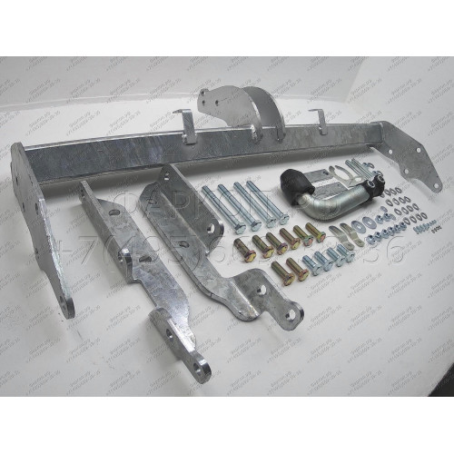 M082A GALIA Полностью оцинкованный фаркоп на Mitsubishi Pajero IV 2007-2020 (без подрезки бампера), Mitsubishi Pajero III 2000-2007 3/5 дверей V7 (невидимый вырез бампера). Тип шара: A. Нагрузки: 3500/135 кг, масса фаркопа 21,42 кг