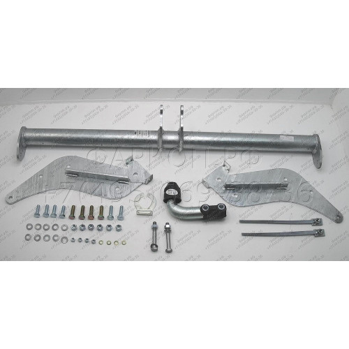 M091A GALIA Полностью оцинкованный фаркоп на Ford Ranger 1996-2007, 2007-2012, Mazda B2500 1996-2007, Mazda BT-50 2007-2012. Тип шара: A. Установка без снятия и выреза бампера. Нагрузки: 2600/75 кг, масса фаркопа 20,22 кг