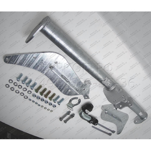 M091A GALIA Полностью оцинкованный фаркоп на Ford Ranger 1996-2007, 2007-2012, Mazda B2500 1996-2007, Mazda BT-50 2007-2012. Тип шара: A. Установка без снятия и выреза бампера. Нагрузки: 2600/75 кг, масса фаркопа 20,22 кг