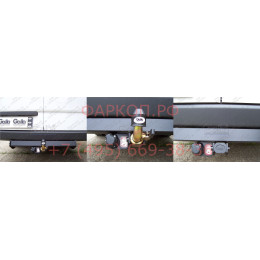 M118C GALIA Полностью оцинкованный фаркоп на Mercedes Sprinter 2006-2019, 2019- для моделей любой длины, без ступеньки, Volkswagen Crafter 2006-2017 для моделей любой длины, 