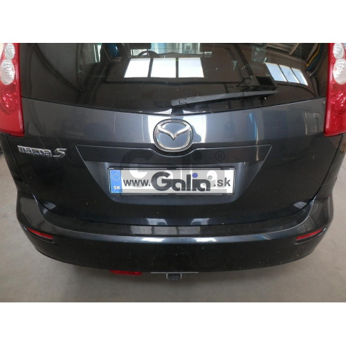 M124A GALIA Полностью оцинкованный фаркоп на Mazda 5 2005-2010, 2010-2015. Подрозетник убирается за бампер. Тип шара: A. Невидимый вырез бампера. Нагрузки: 1600/75 кг, масса фаркопа 17,01 кг