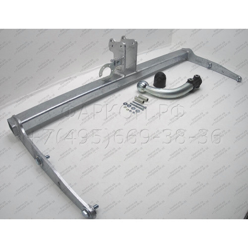 M124A GALIA Полностью оцинкованный фаркоп на Mazda 5 2005-2010, 2010-2015. Подрозетник убирается за бампер. Тип шара: A. Невидимый вырез бампера. Нагрузки: 1600/75 кг, масса фаркопа 17,01 кг