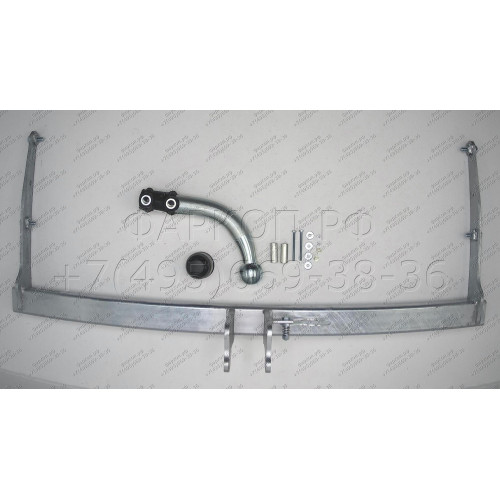 M124A GALIA Полностью оцинкованный фаркоп на Mazda 5 2005-2010, 2010-2015. Подрозетник убирается за бампер. Тип шара: A. Невидимый вырез бампера. Нагрузки: 1600/75 кг, масса фаркопа 17,01 кг