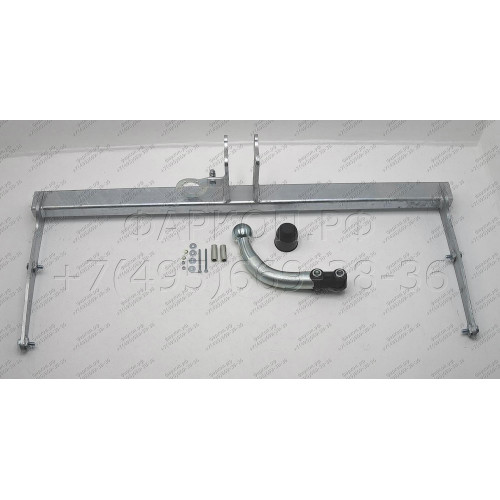 M124A GALIA Полностью оцинкованный фаркоп на Mazda 5 2005-2010, 2010-2015. Подрозетник убирается за бампер. Тип шара: A. Невидимый вырез бампера. Нагрузки: 1600/75 кг, масса фаркопа 17,01 кг
