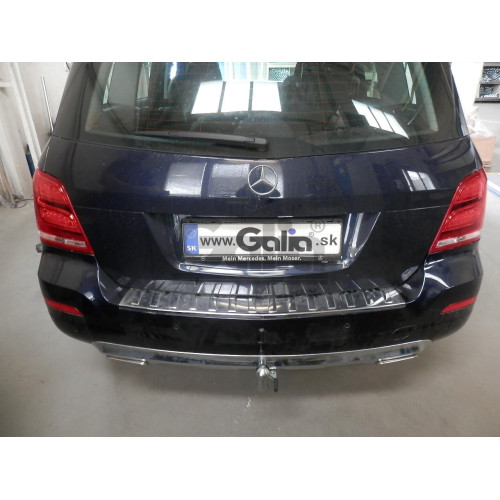 M127A GALIA Полностью оцинкованный фаркоп на Mercedes GLK-Class x204 2008-2015. Подрозетник убирается за бампер. Тип шара: A. Невидимый вырез бампера. Нагрузки: 2500/100 кг, масса фаркопа 19,02 кг