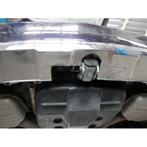 M127A GALIA Полностью оцинкованный фаркоп на Mercedes GLK-Class x204 2008-2015. Подрозетник убирается за бампер. Тип шара: A. Невидимый вырез бампера. Нагрузки: 2500/100 кг, масса фаркопа 19,02 кг