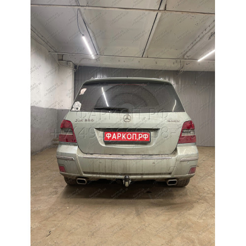 M127A GALIA Полностью оцинкованный фаркоп на Mercedes GLK-Class x204 2008-2015. Подрозетник убирается за бампер. Тип шара: A. Невидимый вырез бампера. Нагрузки: 2500/100 кг, масса фаркопа 19,02 кг