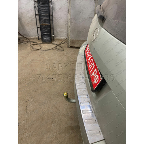 M127A GALIA Полностью оцинкованный фаркоп на Mercedes GLK-Class x204 2008-2015. Подрозетник убирается за бампер. Тип шара: A. Невидимый вырез бампера. Нагрузки: 2500/100 кг, масса фаркопа 19,02 кг