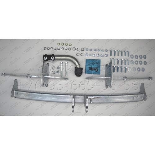 M127A GALIA Полностью оцинкованный фаркоп на Mercedes GLK-Class x204 2008-2015. Подрозетник убирается за бампер. Тип шара: A. Невидимый вырез бампера. Нагрузки: 2500/100 кг, масса фаркопа 19,02 кг