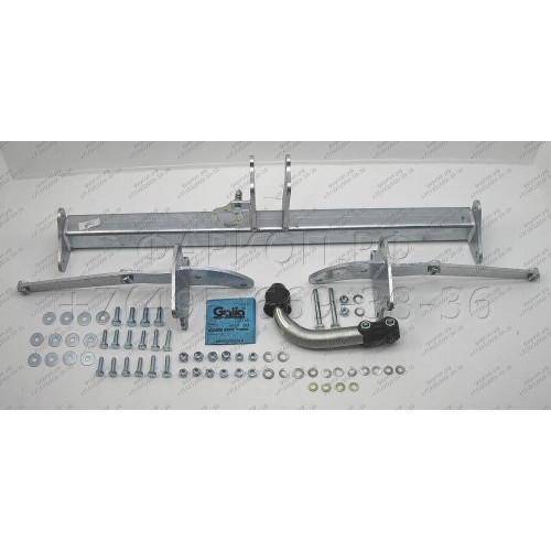 M127A GALIA Полностью оцинкованный фаркоп на Mercedes GLK-Class x204 2008-2015. Подрозетник убирается за бампер. Тип шара: A. Невидимый вырез бампера. Нагрузки: 2500/100 кг, масса фаркопа 19,02 кг