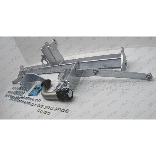 M127A GALIA Полностью оцинкованный фаркоп на Mercedes GLK-Class x204 2008-2015. Подрозетник убирается за бампер. Тип шара: A. Невидимый вырез бампера. Нагрузки: 2500/100 кг, масса фаркопа 19,02 кг