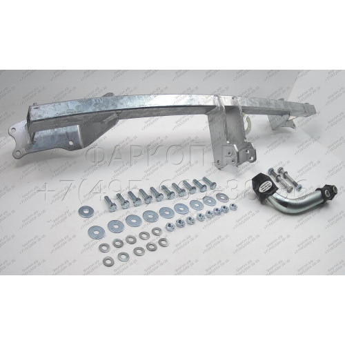 M128A GALIA Полностью оцинкованный фаркоп на Mercedes A-Class w176 дорестайлинг 2012-2015, Mercedes B-Class w246 2012-2019. Подрозетник убирается за бампер. Тип шара: A. Без выреза бампера. Нагрузки: 1600/100 кг, масса фаркопа 15,5 кг